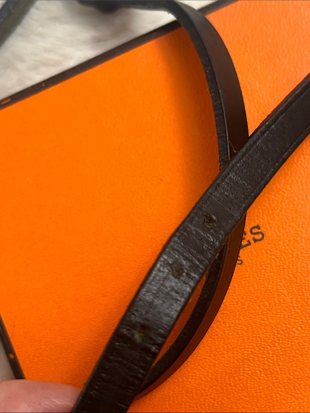 Hermes black leather wrap bracelet with silver hardware - Picture 11 of 11